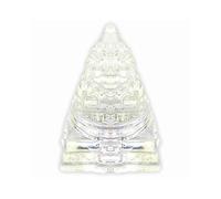 Home Genie Crystal Sri Yantra for Wealth, Prosperity & Harmony | Energized Vastu Pyramid for Home & Office | Spiritual Healing Tool