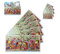 Home Genie Designer Shagun Lifafa/Gift Envelope - for Gifting Money on Birthday | Wedding | Sagan | Milni | Engagement | Marriage | Diwali | Rakhi & Other Occasions - Sita & Sisters Picking Henna - 5