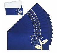 Home Genie Designer Shagun Lifafa/Money Gift Envelope for Gifting Money on Wedding, Birthday & Any Other Occasion Wedding | Sagan | Milni | Engagement | Marriage (Blue, Pack of 10)