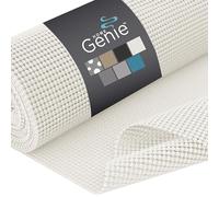 HOME GENIE Drawer Shelf and Cabinet Liner, Durable with Strong Grip, 17.5 Inch x 20 FT, Non Adhesive Liners Protect Kitchen Cabinets and Cupboard, Bathroom Drawers and Shelves, Desks, Pure White