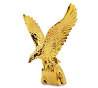 HOME GENIE "Golden Eagle Showpiece | Majestic Bird Figurine for Home & Office Decor | Handcrafted Symbol of Strength & Freedom