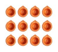 Home Genie Handmade Diyas for Diwali Decoration | Handmade Clay Mitti Diya | Lanterns for Diwali Decoration | Decoration Mitti Diya | Handmade Diyas - Pack of 12