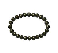 HOME GENIE "Handmade Pyrite Crystal Bracelet | Natural Gemstone Bracelet for Abundance & Protection | Unisex Stretchable Beaded Jewelry