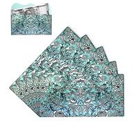 Home Genie Money Gifting Envelopes | Shagun Lifafa for Weddings, Rakhi, Diwali| with Flower Branches and Bird Print | Printed Money Gifting Envelopes - Pack of 5