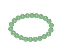 HOME GENIE Natural Green Aventurine Crystal Bracelet | Healing Stone for Prosperity and Luck | Unisex Stretchable Bracelet