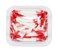 HOME GENIE Red & White Cotton Wicks for Diya - Long Burning Round Batti for Puja Oil Lamps, Handmade by Artisans - 15g Pack | Pooja Samagri for Mandir, Festival, Daily Use