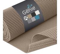 HOME GENIE Shelf Drawer and Cabinet Liner, Durable with Strong Grip, 17.5 in x 10 FT, Non Adhesive Liners Protect Kitchen Cabinets and Cupboard, Bathroom Drawers and Shelves, Desks, Light Taupe