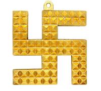 HOME GENIE Vastu/Feng Shui Copper Swastik Pyramid Door Sign for All Vastu Problems, Prosperity & Success