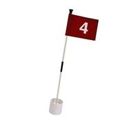 Home Golf Practice Flagstick Includes Cup and Flag for Realistic Putting Green Simulation Portable Accessories