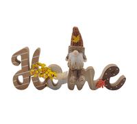 Home Gonk Display Halloween Decoration Brown & Beige with Leaf Pattern - 30cm by Hamilton McBride