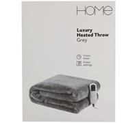 Home Grey Heated Throw