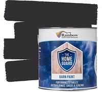 Home Guard Barn Paint by Rainbow Chalk | Durable Weatherproof Exterior Paint for Wood, Metal & Masonry | Flexible Anti-Mould Formula | [Barn Flint] | [Size: 2.5L]