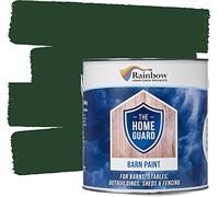 Home Guard Barn Paint by Rainbow Chalk | Durable Weatherproof Exterior Paint for Wood, Metal & Masonry | Flexible Anti-Mould Formula | [Barn Green] | [Size: 5L]