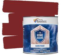 Home Guard BARN Paint Exterior Wooden Buildings Barns Sheds Fences Protection Water Based Hard Wearing Matt Finish (5 Litre, Barn Red)