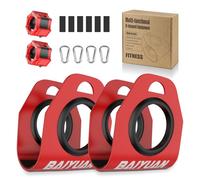 Home Gym Clips, Convert Dumbbells to Barbell, Turn Bars into Landmines, T-Bar Row with Any Grip, Hook Dumbbells on Dip Belts, Versatile Weightlifting Accessory for Olympic (2 Pcs)