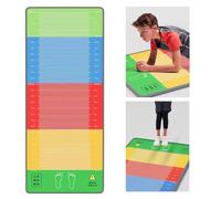 Home Gym Jump Rope Mat, Middle School Exercise Measure Board, Colorful Multi Functional Stretching Yoga Pad for Track And Field(Adults (300 x 100 cm))