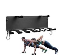 Home Gym Storage Rack - 2 Tier Wall Home Gym Resistance Bands Rack - Heavy-Duty Wall Mount Organizer Shelves Hanger Space-Saving for Straps Yoga Mat Straps Chains