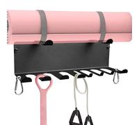 Home Gym Storage Rack - Multi-Purpose Heavy Duty Gym Rack Organizer | Stainless Steel Shelves Wall Mounted Hanger Organizer for Bedroom Living Room Closet Men Women