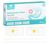 Home H. Pylori Screening Check Kit, 2 Pack | Results in 3 Minutes | Easy 3-Step Self-Check | Multi-Language Guide