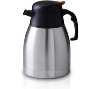 Home Hacks Thermal Coffee Dispenser - Stainless Steel Flask - Hot & Cold Tea Coffee Insulated Dispenser Air Pot with Push Button, Double Walled Vacuum Pump Flask with Stay Cool Handle (1.5 litres)