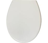 Home Hacks Toilet Seat - Soft Close Toilet Seats - White Toilet Seat Cover with Quick Release for Easy Clean,Top Fixing, Heavy Duty Urea-Formaldehyde Anti-Bacterial Material with Adjustable Hinges(UF)