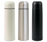 Home Hacks Vacuum Insulated Flask Stainless Steel Double Walled Thermo Bottle Leakproof BPA-Free Water Hot and Cold Drink Flask for Office, Hiking and Travel Use (Beige, 500 ml)