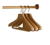 Home Hangers 4cm Wide Shoulder Wooden Hangers,2pcs Camphor Wood Durable Display Rack with Metal Hook for Suit Coat for Hanging Clothes(L-45cm H-26cm)