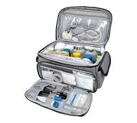Home Health Bag - Portable Medical Organizer, Compact First Aid Bag | Waterproof Medicine Storage, Lightweight Emergency Kit, Medicine Bottle Bags