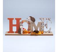 Home Hedgehogs Display Halloween Decoration Multicoloured with Leaf Pattern - 32cm by Hamilton McBride