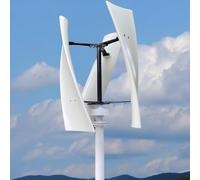 Home Helix Vertical Axis Wind Turbine Generator Kit, 12000W, 12V/24V/48V DC, 3 Blades & Controller for Home Power Generation