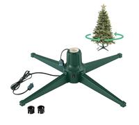 Home Heritage Metal Rotating and Powered Christmas Tree Stand With Adaptors by Home Heritage