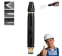 Home High-Pressure Car Wash Water Gun with Booster Nozzle, Adjustable Spray Patterns, High Pressure Hose Nozzle for Cars, Plants, Vegetables, Patio Cleaning (Only Nozzles)