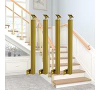 Home/Hotel/Family Villas/Loft/Stair Railing Spindles, 4 Pac Veal Deck Balusters with Swivel Bracket Indoor and Outdoor Decor, 29 32 36 39 43 Inch Heigh Stairway Ballister Fences（120cm/47.2i