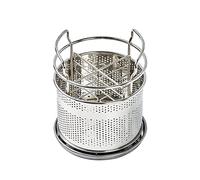 HOME&I Kitchen Utensil Holder-Drying Rack Basket Organizer Utility Sturdy Stainless Flatware Silverware Cutlery Storage for Kitchen Dining (Large-Round/4 Compartments)