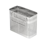 HOME&I Kitchen Utensil Holder-Drying Rack Basket Organizer Utility Sturdy Stainless Steel 304 Flatware Silverware Cutlery Storage for Kitchen Dining (Medium-2 Compartments)