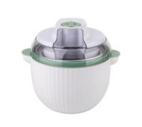 Home Ice Cream Maker Machine, 1L Electric Frozen Yoghurt, Sorbet, Frozen Yoghurt in 40 Minutes, Double-Layer Insulation, Easy to Operate, Maker for Home, Bar, Cafe Green