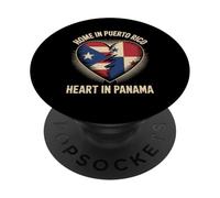 Home in Puerto Rico Heart in Panama Panamanian Roots PopSockets Adhesive PopGrip