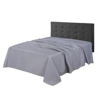 Home In style 4u 100% Egyptian cotton Bed Sheet King Size Flat sheet Grey Bedsheet Breathable and Fade Resistant 300 Thread Count