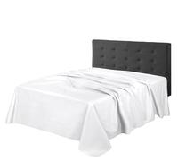 Home In style 4u 100% Egyptian cotton Bed Sheet Super King Flat sheet White Bedsheet Breathable and Fade Resistant 300 Thread Count