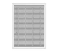Home In Style 4U Faux Wood Blinds Window Venetian Blinds Easy Fit Child Safe Tape Trimmable Wooden Blinds-50mm Slats with Aluminium Headrail (Grey With Tape, 174X150)
