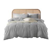 Home In Style 4U Teddy Fleece Duvet Cover Sets- Thermal Warm Cozy Super Soft Winter Christmas Bedding set Super King Size Bed Quilt Cover with Pillowcases-Silver Grey