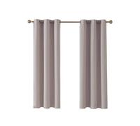 Home In Style 4U Thermal Insulated Blackout Curtains for Bedroom Windows Silver Grey Curtains 90" width x 72" drop 2 Panels, Ring Top Eyelet Super Soft Blackout Eyelet Curtains for Living Room