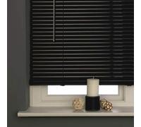 Home In Style Black PVC Venetian Blinds Easy Fit Window blinds Trimmable shutters child safe Curtains blinds Home Kitchen 60W x 150L cm