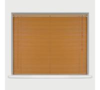 Home In Style Easy-Fit PVC Venetia-n Blind (90 x 213 cm, Teak-Wood Grain Effect)