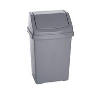 Home In Style Plastic Swing Bin 50 L Kitchen Waste Bin Office Dustbin Bathroom New (Grey)