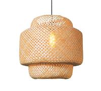 Home Inn Patio Chandelier Japanese- Art Pendant Lamp Dinning Room Cane Ceiling Light E27 Retro Industrial Living Room Lamp