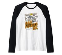 Home Inspector Bad Houses Real Estate Inspection Raglan Baseball Tee