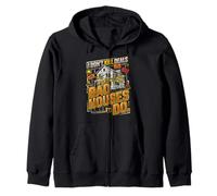 Home Inspector Bad Houses Real Estate Inspection Zip Hoodie