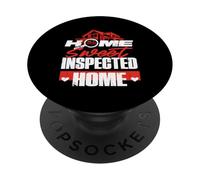 Home Inspector Building Inspector Home Sweet Inspected Home PopSockets Adhesive PopGrip