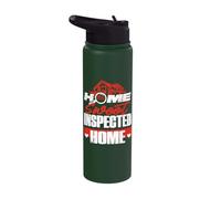 Home Inspector Building Inspector Home Sweet Inspected Home Stainless Steel Insulated Water Bottle